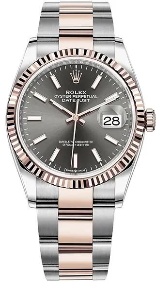 Datejust 36 mm, Oystersteel and Everose gold-Rolex