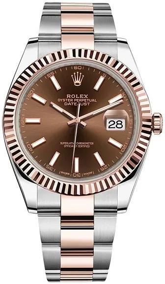 Datejust 41 mm, Oystersteel and Everose gold-Rolex
