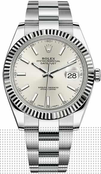 Datejust 41 mm, steel and white gold