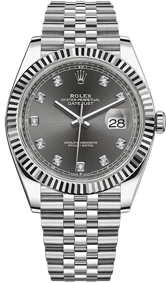 Datejust 41mm Steel and White Gold-Rolex