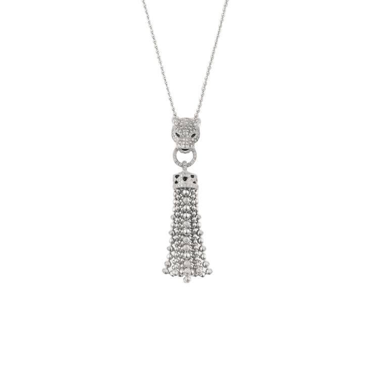 Panthère de Cartier necklace, half-paved-Cartier