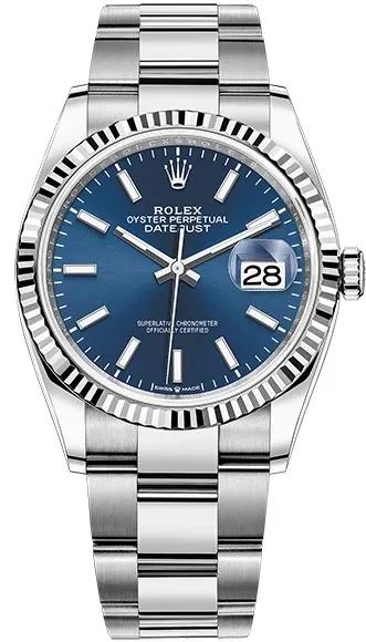 Datejust 36 mm, Oystersteel and white gold-Rolex