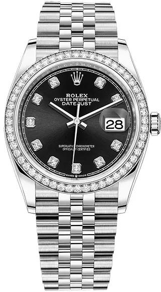 Datejust 36mm Steel and White Gold-Rolex