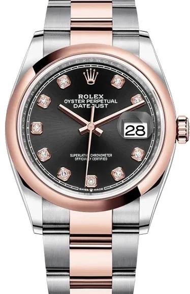 Datejust 36mm Steel and Everose Gold-Rolex