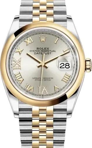 Rolex Datejust 36 mm, Oystersteel and yellow gold