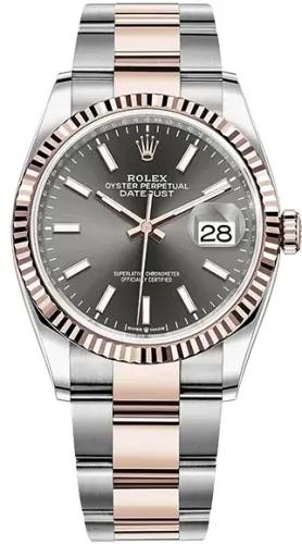 Rolex Datejust 36 mm, Oystersteel and Everose gold