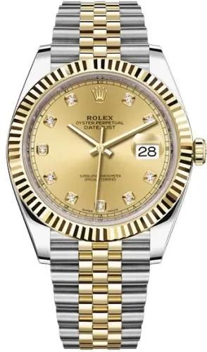 Rolex Datejust 41 mm, Oystersteel and yellow gold