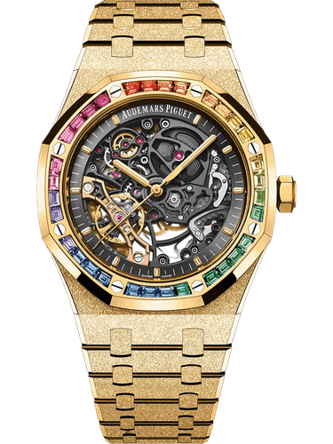 Audemars Piguet Frosted Gold Double Balance Wheel Openworked