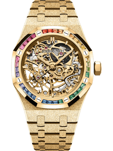 Audemars Piguet Frosted Gold Double Balance Wheel Openworked