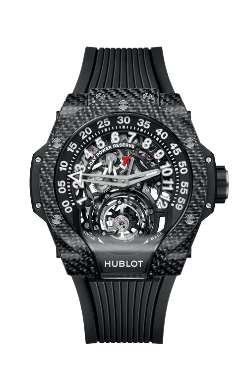 MP-13 Tourbillon Bi-Axis Retrograde Black Carbon 44 мм-Hublot